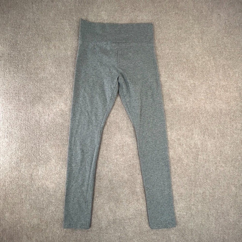 Forever 21 Leggings Womens Large Heathered Gray Stretch Performance Running
